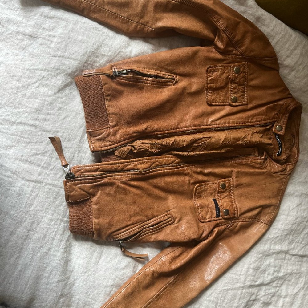 COPY - Leather Members only jacket